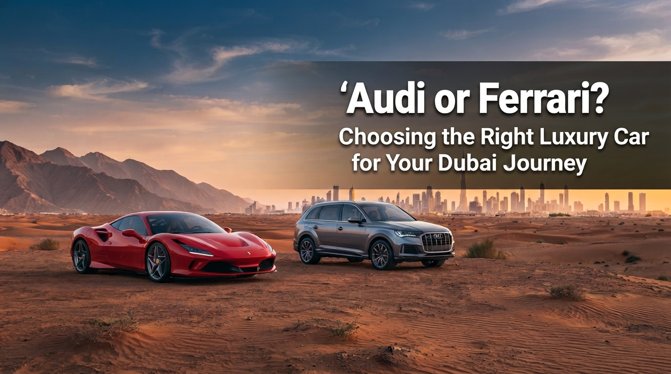 Audi or Ferrari? Choosing the Right Luxury Car for Your Dubai Journey